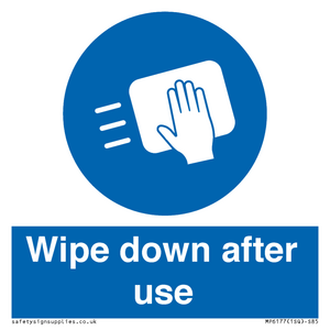 MP6177: Wipe down after use