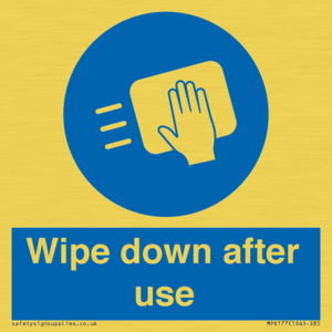 MP6177: Wipe down after use