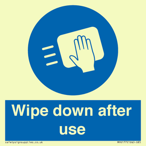 MP6177: Wipe down after use