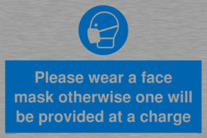 MP6179: Please wear a face mask otherwise one will be provided at a charge