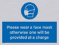 MP6179: Please wear a face mask otherwise one will be provided at a charge