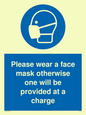 MP6179: Please wear a face mask otherwise one will be provided at a charge
