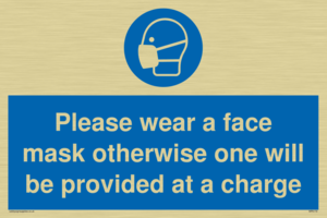 MP6179: Please wear a face mask otherwise one will be provided at a charge