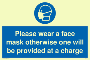 MP6179: Please wear a face mask otherwise one will be provided at a charge