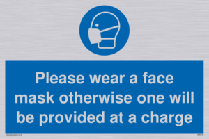MP6179: Please wear a face mask otherwise one will be provided at a charge