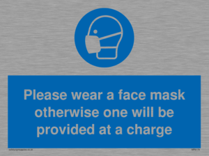 MP6179: Please wear a face mask otherwise one will be provided at a charge