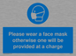 MP6179: Please wear a face mask otherwise one will be provided at a charge