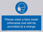 MP6179: Please wear a face mask otherwise one will be provided at a charge