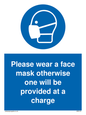 MP6179: Please wear a face mask otherwise one will be provided at a charge