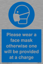 MP6179: Please wear a face mask otherwise one will be provided at a charge
