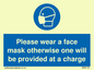 MP6179: Please wear a face mask otherwise one will be provided at a charge