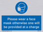 MP6179: Please wear a face mask otherwise one will be provided at a charge