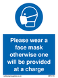 MP6179: Please wear a face mask otherwise one will be provided at a charge