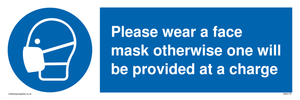 MP6179: Please wear a face mask otherwise one will be provided at a charge