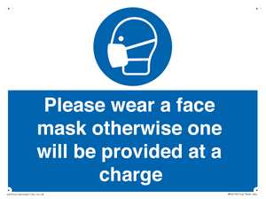 MP6179: Please wear a face mask otherwise one will be provided at a charge
