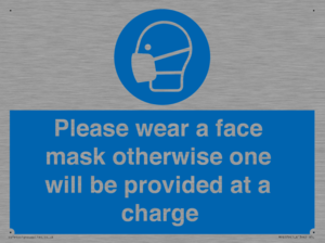 MP6179: Please wear a face mask otherwise one will be provided at a charge