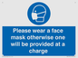 MP6179: Please wear a face mask otherwise one will be provided at a charge
