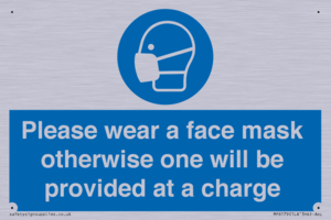 MP6179: Please wear a face mask otherwise one will be provided at a charge