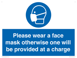MP6179: Please wear a face mask otherwise one will be provided at a charge