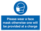 MP6179: Please wear a face mask otherwise one will be provided at a charge