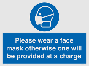 MP6179: Please wear a face mask otherwise one will be provided at a charge