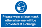 MP6179: Please wear a face mask otherwise one will be provided at a charge