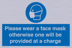 MP6179: Please wear a face mask otherwise one will be provided at a charge
