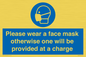 MP6179: Please wear a face mask otherwise one will be provided at a charge