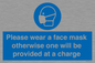 MP6179: Please wear a face mask otherwise one will be provided at a charge