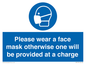 MP6179: Please wear a face mask otherwise one will be provided at a charge