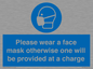 MP6179: Please wear a face mask otherwise one will be provided at a charge