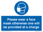 MP6179: Please wear a face mask otherwise one will be provided at a charge