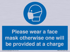 MP6179: Please wear a face mask otherwise one will be provided at a charge