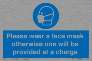 MP6179: Please wear a face mask otherwise one will be provided at a charge