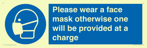 MP6179: Please wear a face mask otherwise one will be provided at a charge