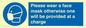 MP6179: Please wear a face mask otherwise one will be provided at a charge