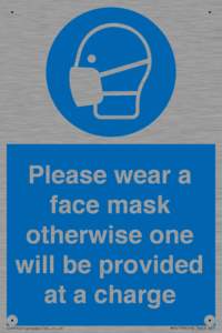 MP6179: Please wear a face mask otherwise one will be provided at a charge