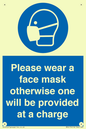 MP6179: Please wear a face mask otherwise one will be provided at a charge