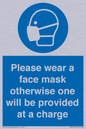 MP6179: Please wear a face mask otherwise one will be provided at a charge