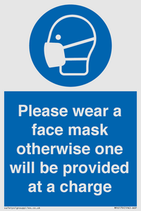 MP6179: Please wear a face mask otherwise one will be provided at a charge