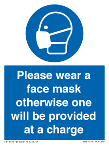 MP6179: Please wear a face mask otherwise one will be provided at a charge