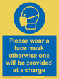 MP6179: Please wear a face mask otherwise one will be provided at a charge