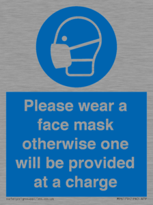 MP6179: Please wear a face mask otherwise one will be provided at a charge