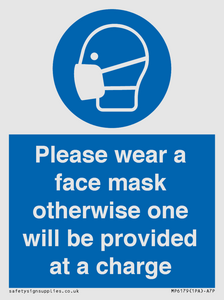 MP6179: Please wear a face mask otherwise one will be provided at a charge
