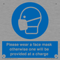 MP6179: Please wear a face mask otherwise one will be provided at a charge