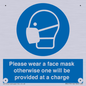 MP6179: Please wear a face mask otherwise one will be provided at a charge