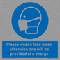 MP6179: Please wear a face mask otherwise one will be provided at a charge