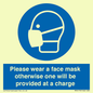 MP6179: Please wear a face mask otherwise one will be provided at a charge