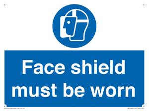 MP6182: Face shield must be worn