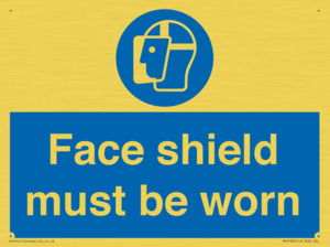 MP6182: Face shield must be worn
